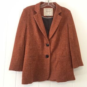 Cartonnier Anthropologie Large Blazer Rust Orange